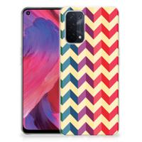 OPPO A93 5G TPU bumper Zigzag Multi Color