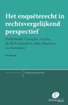 Het enqueterecht in rechtsvergelijkend perspectief (Paperback)
