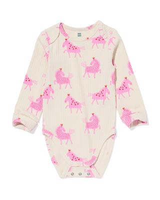 HEMA Meegroeiromper Ecovero™ Paard Gebroken Wit (gebroken wit)