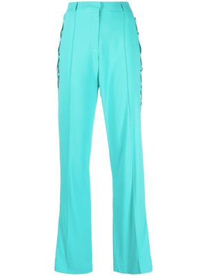 Giuseppe Di Morabito pantalon droit à détail de laçage - Bleu