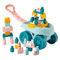 Ecoiffier bb abrick bolderkar met 40 bouwstenen