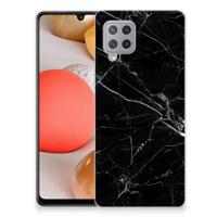Samsung Galaxy A42 | TPU | Siliconen hoesje | Marmer Zwart - Origineel Cadeau Vader
