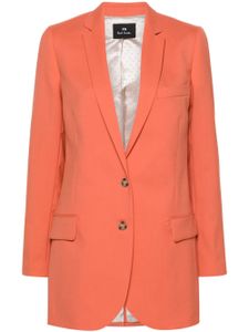 PS Paul Smith blazer en laine à simple boutonnage - Orange