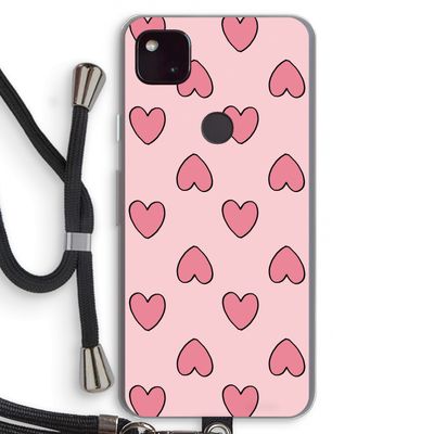 Ondersteboven verliefd: Pixel 4a 5G Transparant Hoesje met koord