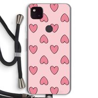 Ondersteboven verliefd: Pixel 4a 5G Transparant Hoesje met koord