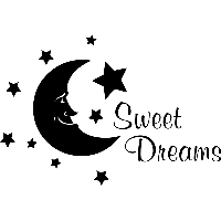 Sweet dreams, maan - Muursticker