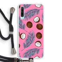 Kokosnoot roze: Huawei P Smart Pro Transparant Hoesje met koord