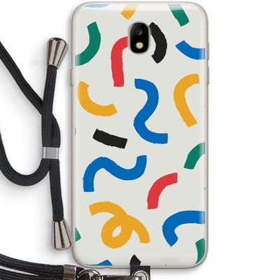 Illustratieve pop 2: Samsung Galaxy J7 (2017) Transparant Hoesje met koord