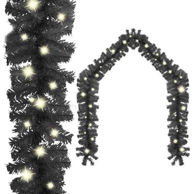 VidaXL Kerstslinger met led-lampjes 10 m zwart