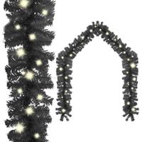VidaXL Kerstslinger met led-lampjes 10 m zwart