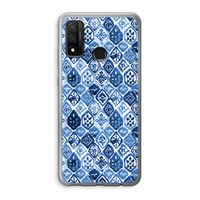 Blauw motief: Huawei P Smart (2020) Transparant Hoesje