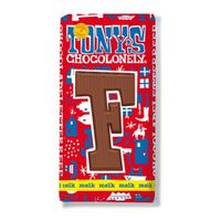 Tony's Chocolonely - Chocoladeletter reep Melk "F" - 180g