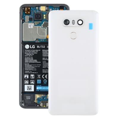 Batterij achtercover met camera lens & vingerafdruk sensor voor LG G6/H870/H870DS/H872/LS993/VS998/US997 (wit)
