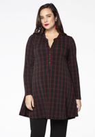 Yoek Tuniek CHECK wide bottom | Zwart | Maat 46/48