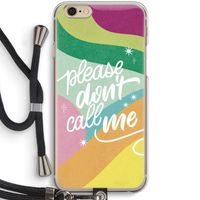 Don't call: iPhone 6 / 6S Transparant Hoesje met koord