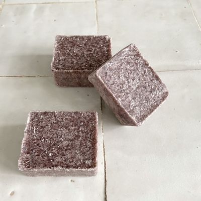 Amberblokje &apos;Wood&apos; per stuk - 4 cm