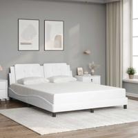 Bedframe zonder matras "Zadar" kunstleer wit 160x200 cm