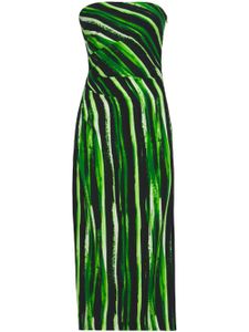 Proenza Schouler robe-bustier à imprimé graphique - Vert