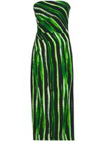 Proenza Schouler robe-bustier à imprimé graphique - Vert