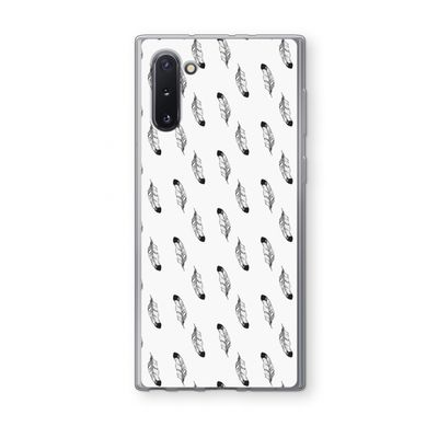 Pluimen: Samsung Galaxy Note 10 Transparant Hoesje