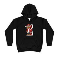 Hoodie regular zwart - kids - Kerst 010 Beer