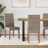 Eetkamerstoel 2 pcs Kubu grijs 45 x 54 x 93 cm