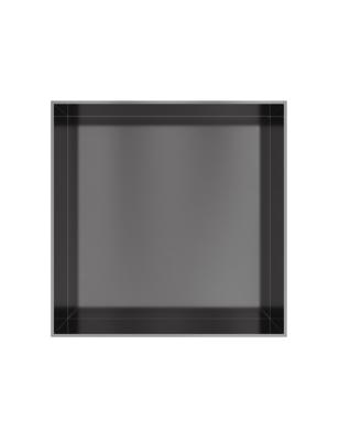 Hotbath &MORE Inbouwnis 30x30x10cm frameless Geborsteld Gunmetal PVD