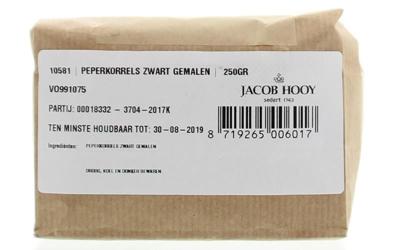 Jacob Hooy Peper zwart gemalen 250 Gram