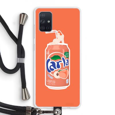 S(peach)less: Samsung Galaxy A71 Transparant Hoesje met koord