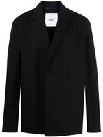 OAMC blazer oversize en coton à simple boutonnage - Noir