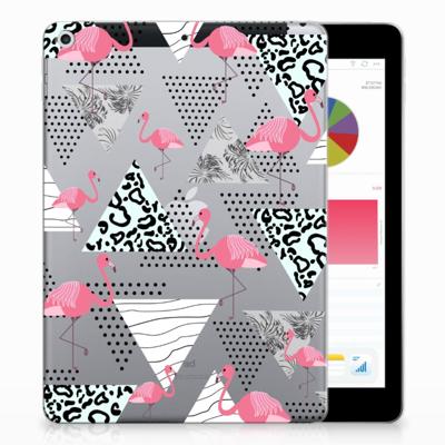 Apple iPad 9.7 2018 | 2017 Back Case Flamingo Triangle Apple iPad 9.7 2018 | 2017 Back Case Flamingo Triangle