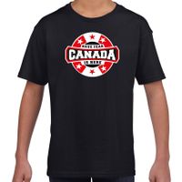 Have fear Canada is here / Canada supporter t-shirt zwart voor kids