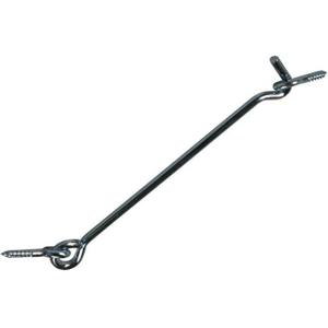 Windhaak - 1x stuks - verzinkt metaal - 12 cm - stormhaken - deurhaken