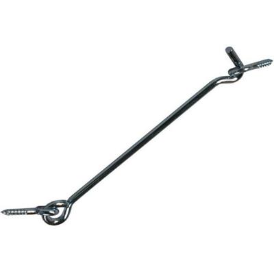 Windhaak - 1x stuks - verzinkt metaal - 12 cm - stormhaken - deurhaken