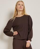 top met schouderplooien