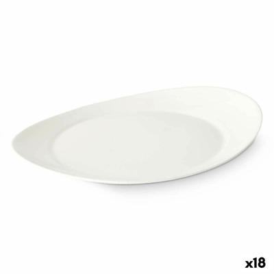Dinerbord Wit Glas 30,5 x 3 x 26 cm (18 Stuks)