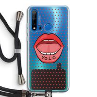Yolo Denise: Huawei P20 Lite (2019) Transparant Hoesje met koord