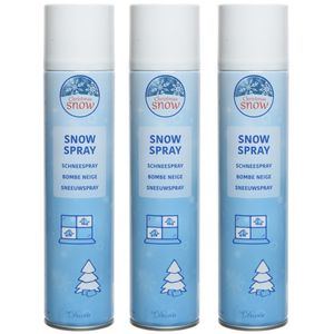 4x Sneeuwspray/spuitsneeuw bussen 300 ml