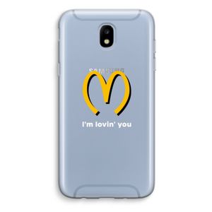 I'm lovin' you: Samsung Galaxy J5 (2017) Transparant Hoesje