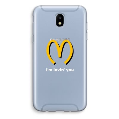 I'm lovin' you: Samsung Galaxy J5 (2017) Transparant Hoesje