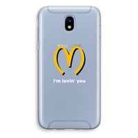 I'm lovin' you: Samsung Galaxy J5 (2017) Transparant Hoesje