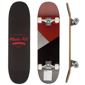 Skateboard Grijs ""Atlantic Rift Design"" , ABEC 9 lagers, PU-dempers, PU-wielen