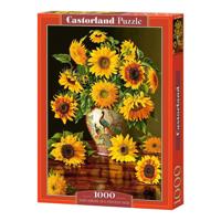 Selecta Castorland legpuzzel sunflowers in a peacock vase, 1000st.