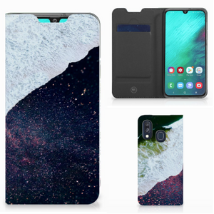 Samsung Galaxy A40 Stand Case Sea in Space