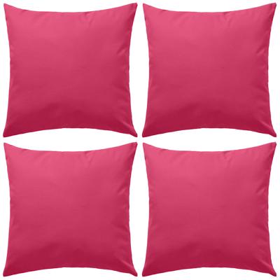VidaXL Buitenkussens 45x45 cm roze 4 st