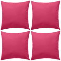 VidaXL Buitenkussens 45x45 cm roze 4 st