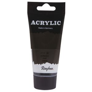 Zwarte acrylverf/hobbyverf op waterbasis 75 ml   -