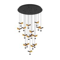 Stars of Light Zwart met goude hanglampDracera - 390341