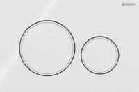Geberit Sigma 20 bedieningspaneel glans wit/mat wit voor Sigma reservoirs 8cm (UP720) en 12cm (UP320)