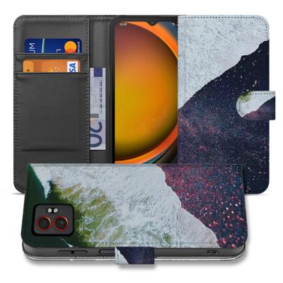 Sea In Space Design Samsung Galaxy Xcover 7 Pro | Protective Book Case In Paars Maritiem Stijl | Portemonnee hoesje